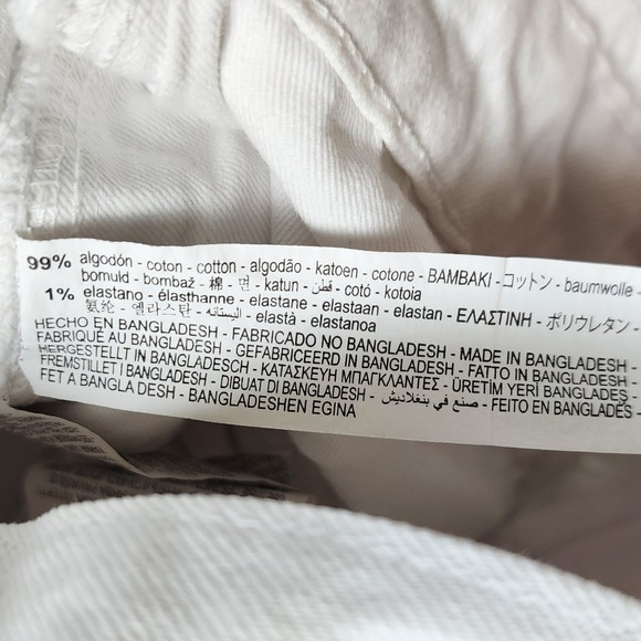 Zara Womens White Denim Romper Size Medium Snap Button Front Utility Boilersuit - Picture 9 of 13